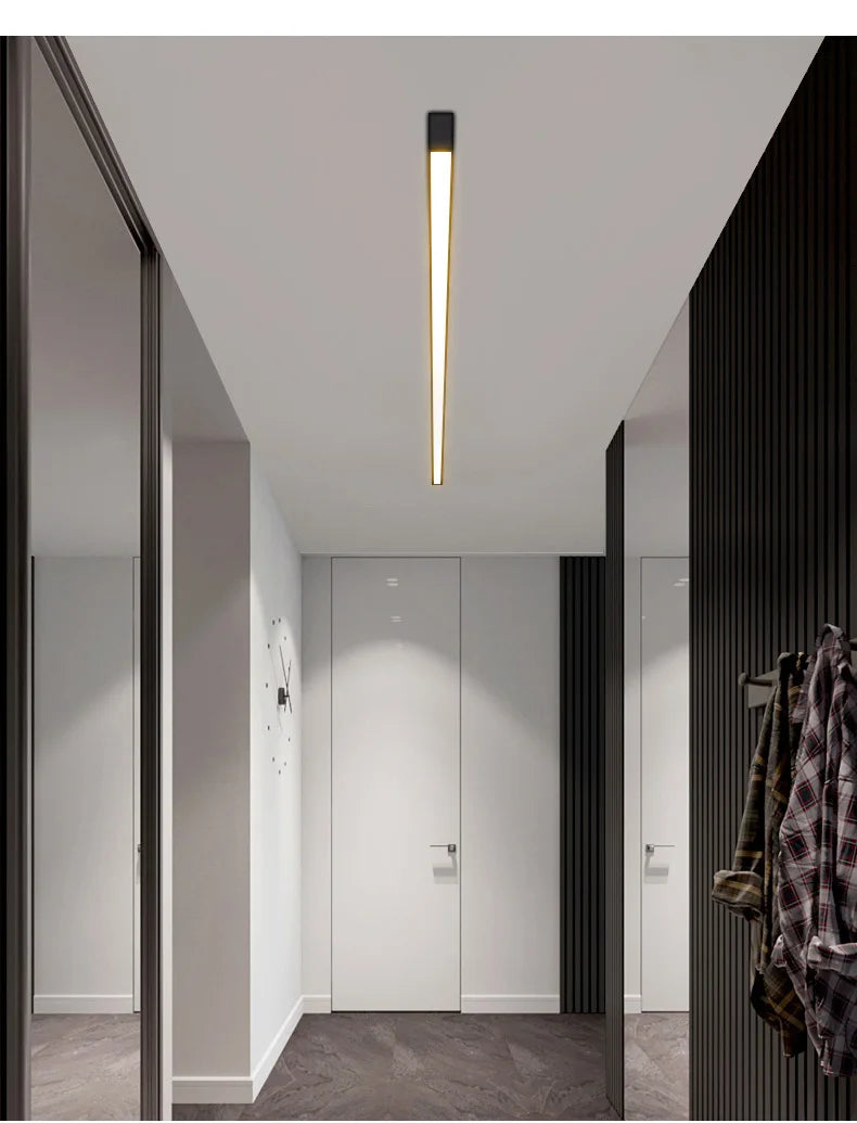 Balcony Ceiling Lights Long Strip Aisle LED Lamp Bedroom Dining Room Living Room Cloakroom Ceiling Lamp Island Kitchen Decor