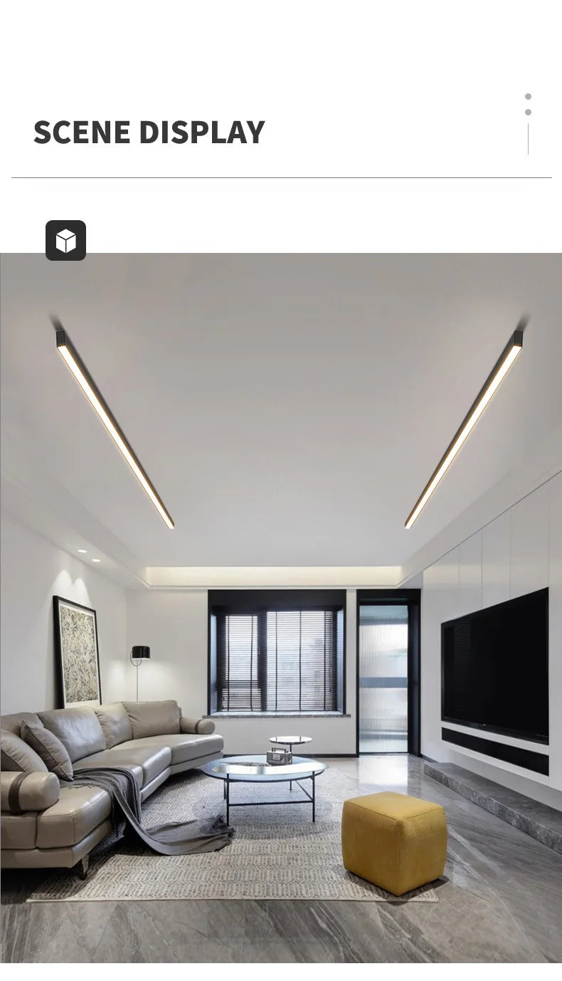 Balcony Ceiling Lights Long Strip Aisle LED Lamp Bedroom Dining Room Living Room Cloakroom Ceiling Lamp Island Kitchen Decor