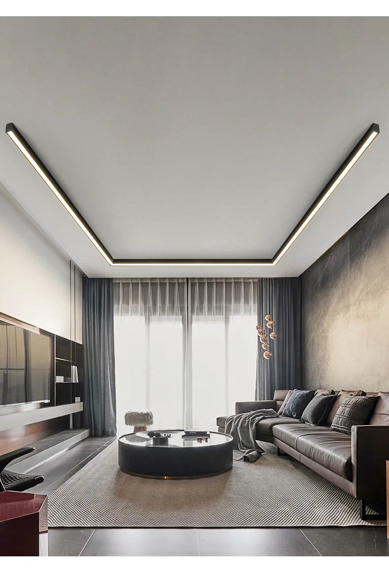 Balcony Ceiling Lights Long Strip Aisle LED Lamp Bedroom Dining Room Living Room Cloakroom Ceiling Lamp Island Kitchen Decor