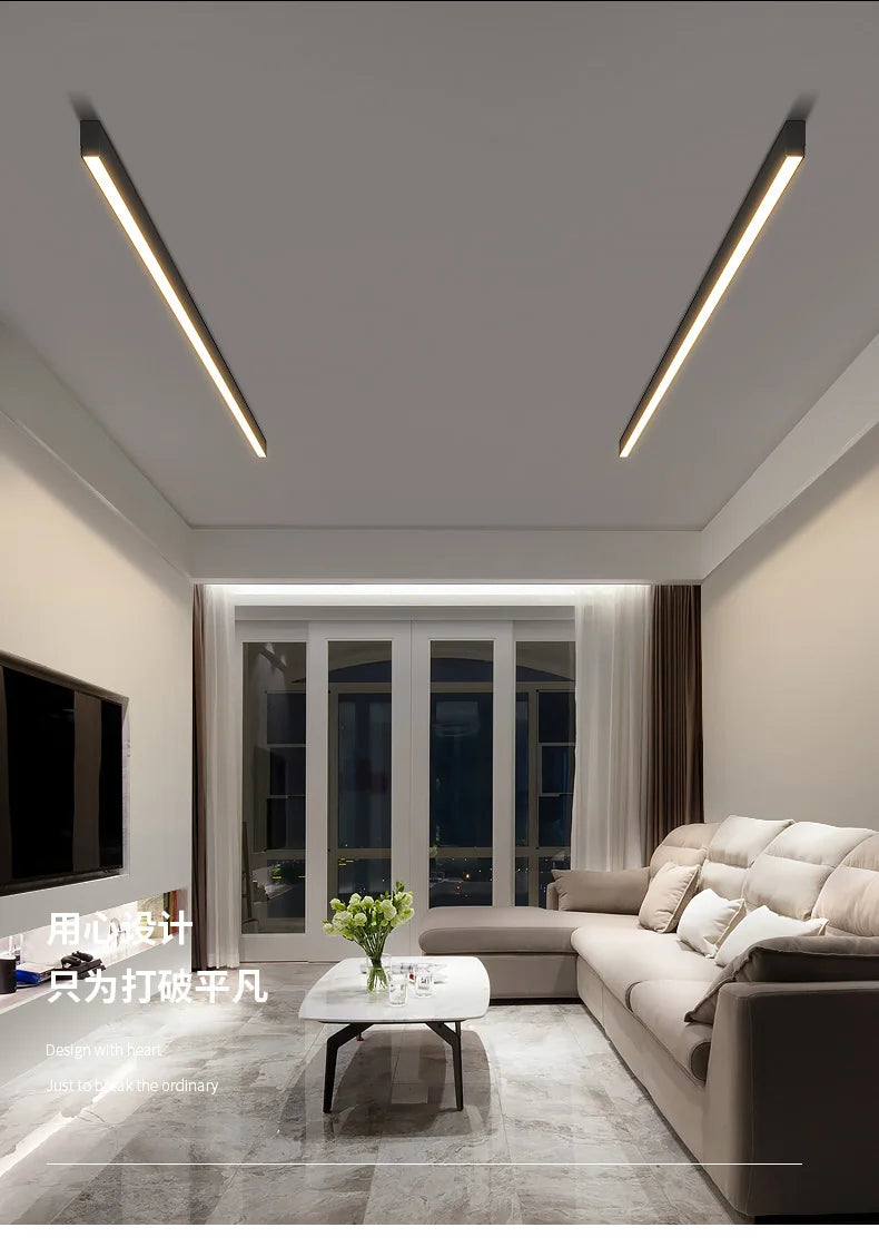 Balcony Ceiling Lights Long Strip Aisle LED Lamp Bedroom Dining Room Living Room Cloakroom Ceiling Lamp Island Kitchen Decor