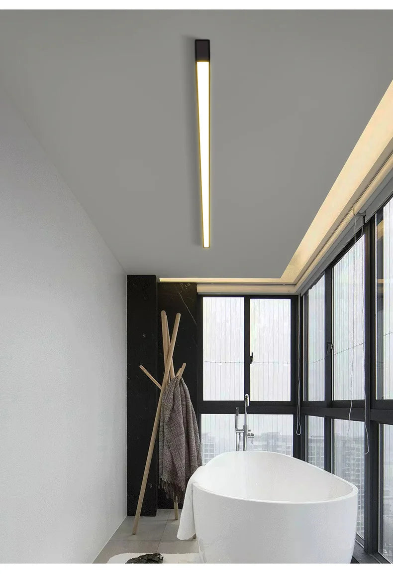 Balcony Ceiling Lights Long Strip Aisle LED Lamp Bedroom Dining Room Living Room Cloakroom Ceiling Lamp Island Kitchen Decor