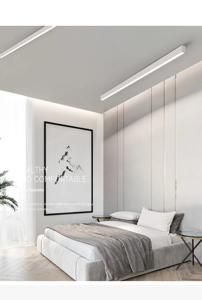 Balcony Ceiling Lights Long Strip Aisle LED Lamp Bedroom Dining Room Living Room Cloakroom Ceiling Lamp Island Kitchen Decor
