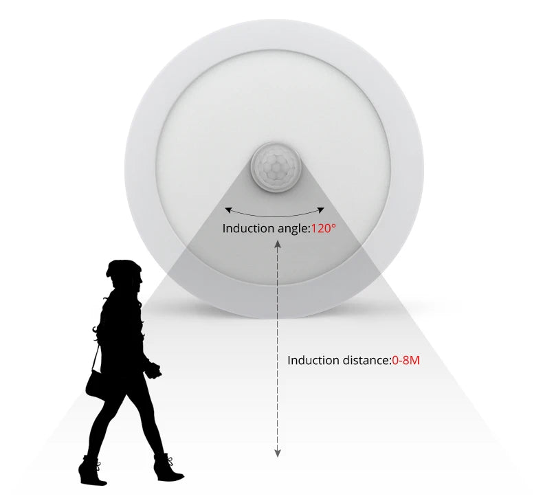 Ceiling Lamp With PIR Motion Sensor 110V 220V 6W -18W Led Lights For Room lampara techo lustre Kitchen Corridor Bedroom Lighting