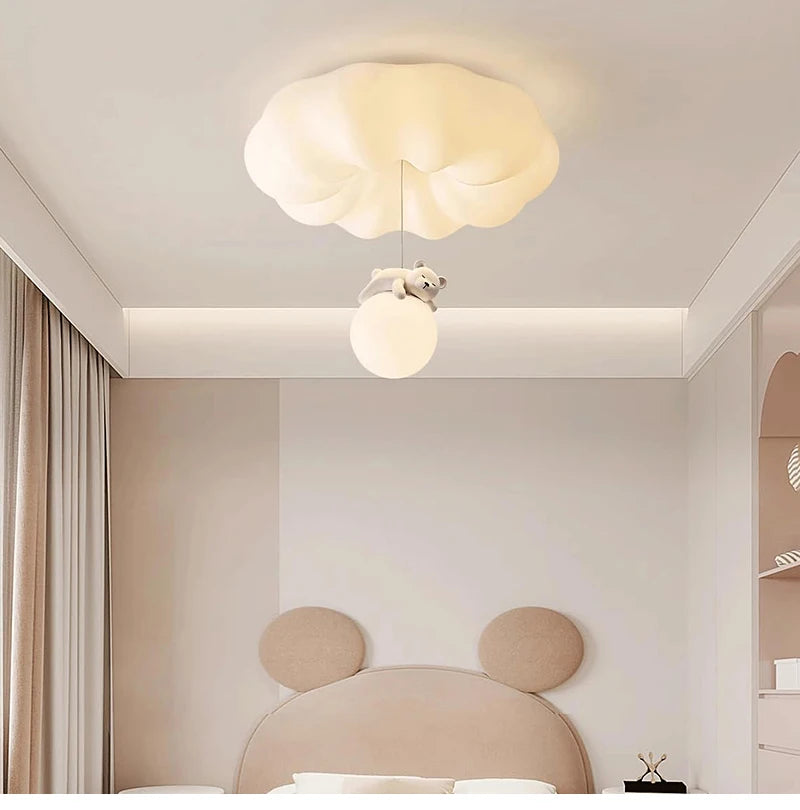 3color light Ceiling Lights cream wind bedroom Ceiling lamps children's room Room Bedroom Living Room Luminaria Decoration
