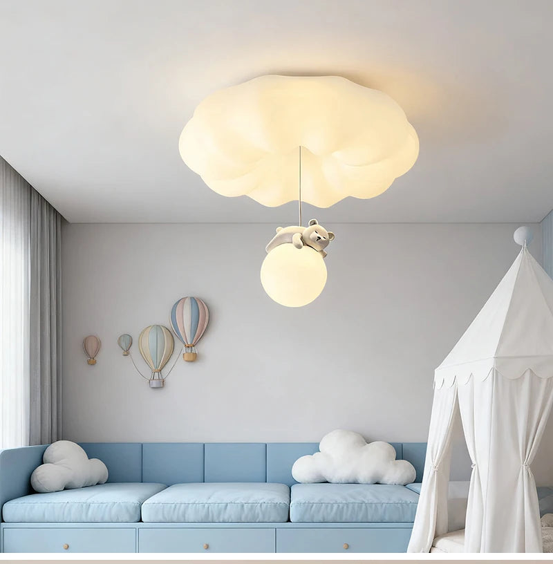 3color light Ceiling Lights cream wind bedroom Ceiling lamps children's room Room Bedroom Living Room Luminaria Decoration