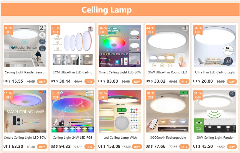 Ceiling Light Ultra Thin LED Bathroom Ceiling Lamp Waterproof Dustproof For Living Room Kitchen Lighting Fixture
