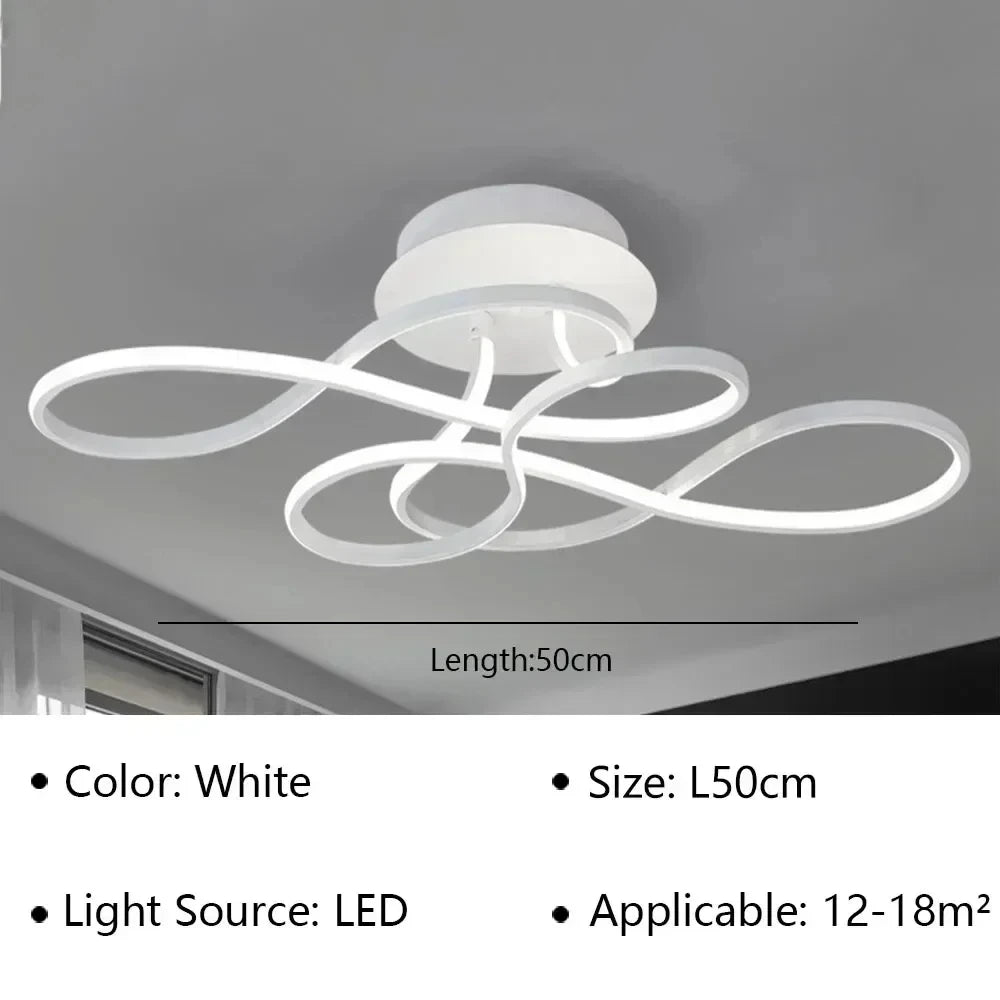 Modern Ceiling Lamp LED Chandelier for Living Dining Room Bedroom Aisle Balcony Home Decoration Indoor Lighting Fixture Luster