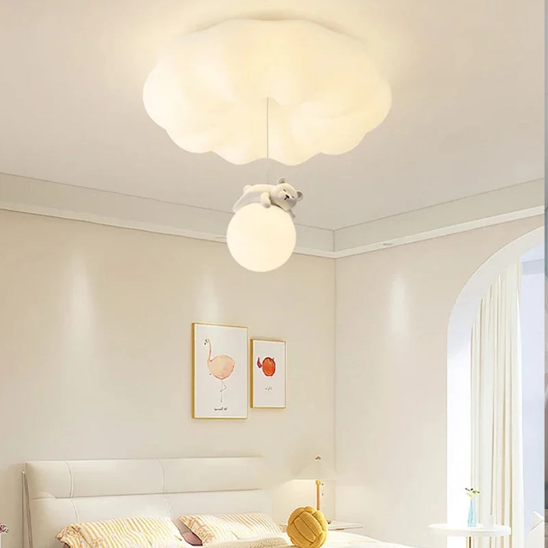 3color light Ceiling Lights cream wind bedroom Ceiling lamps children's room Room Bedroom Living Room Luminaria Decoration