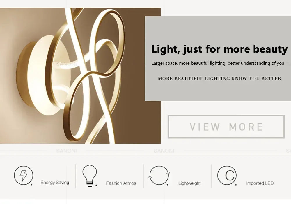 Modern Ceiling Lamp LED Chandelier for Living Dining Room Bedroom Aisle Balcony Home Decoration Indoor Lighting Fixture Luster