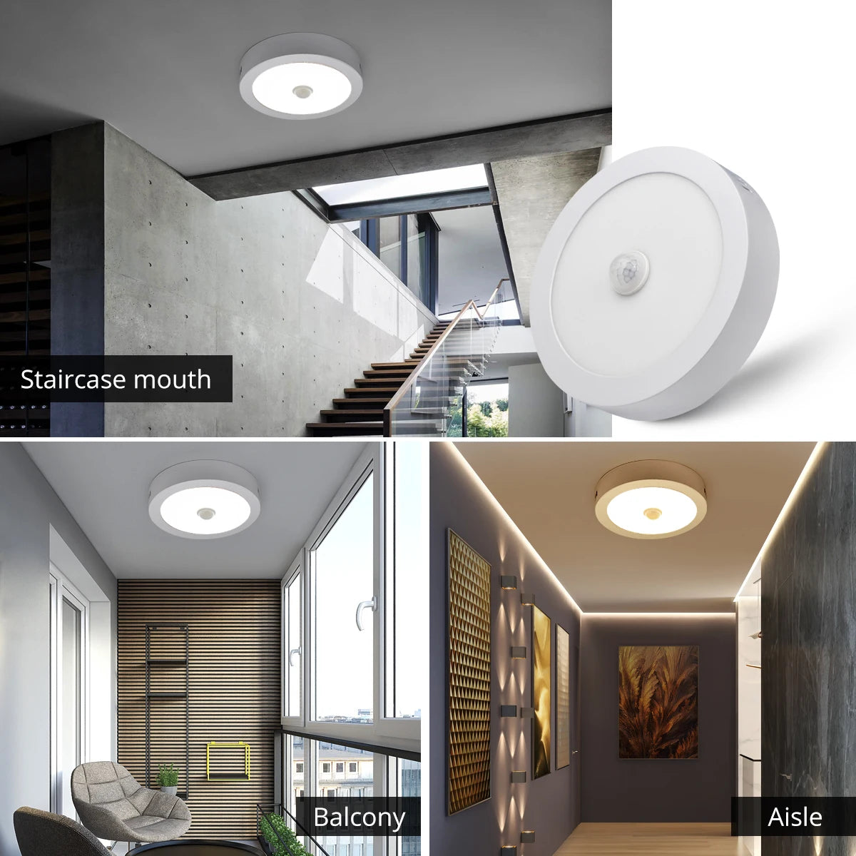 Ceiling Lamp With PIR Motion Sensor 110V 220V 6W -18W Led Lights For Room lampara techo lustre Kitchen Corridor Bedroom Lighting