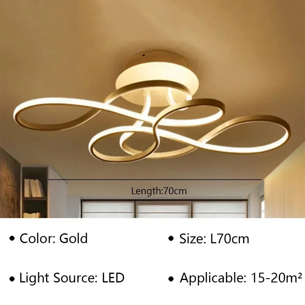 Modern Ceiling Lamp LED Chandelier for Living Dining Room Bedroom Aisle Balcony Home Decoration Indoor Lighting Fixture Luster