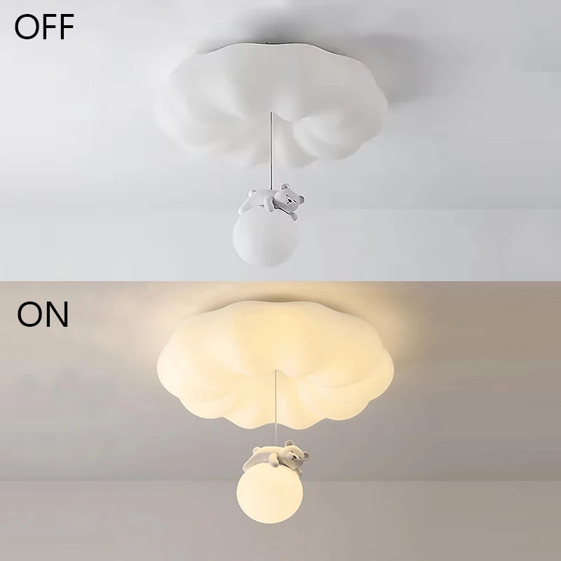 3color light Ceiling Lights cream wind bedroom Ceiling lamps children's room Room Bedroom Living Room Luminaria Decoration