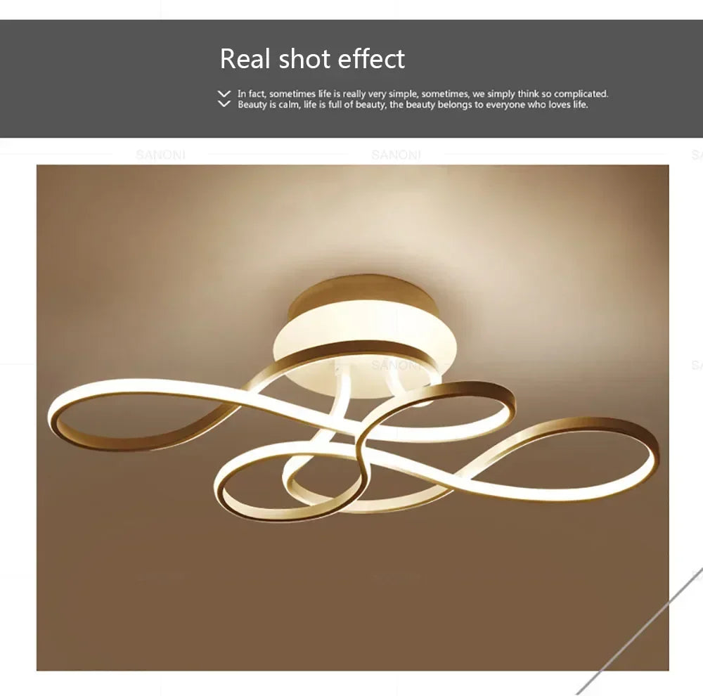 Modern Ceiling Lamp LED Chandelier for Living Dining Room Bedroom Aisle Balcony Home Decoration Indoor Lighting Fixture Luster