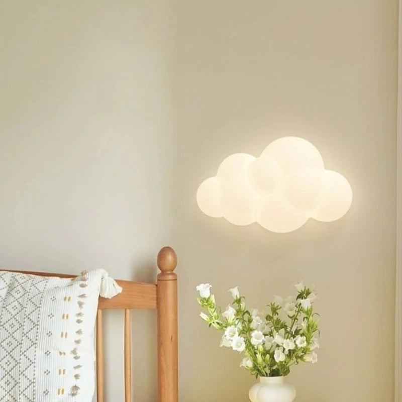 Cloud Ceiling Lamp LED Children's Room Bedside Lamp Minimalist Modern Boy Girl Bedroom Nursery Youth Room Decor Ceiling Light
