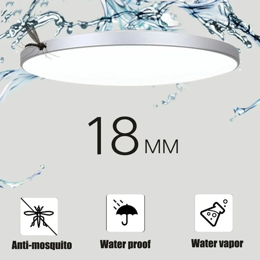 Ceiling Light Ultra Thin LED Bathroom Ceiling Lamp Waterproof Dustproof For Living Room Kitchen Lighting Fixture