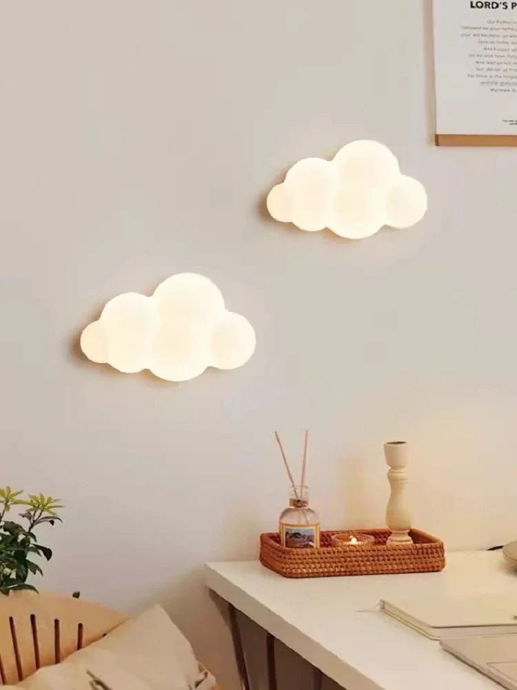 Cloud Ceiling Lamp LED Children's Room Bedside Lamp Minimalist Modern Boy Girl Bedroom Nursery Youth Room Decor Ceiling Light