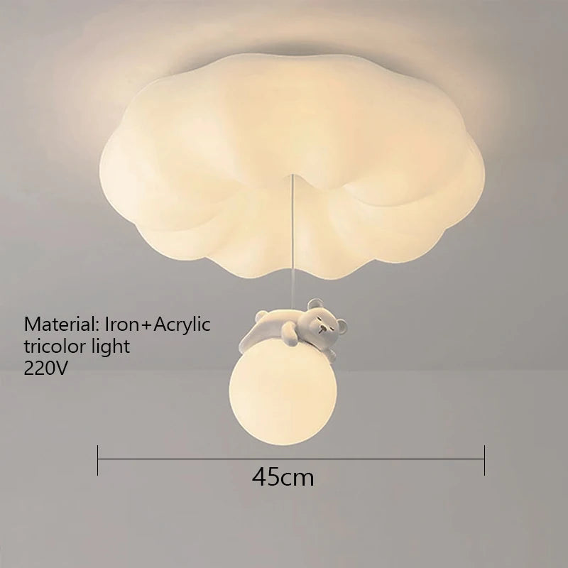 3color light Ceiling Lights cream wind bedroom Ceiling lamps children's room Room Bedroom Living Room Luminaria Decoration