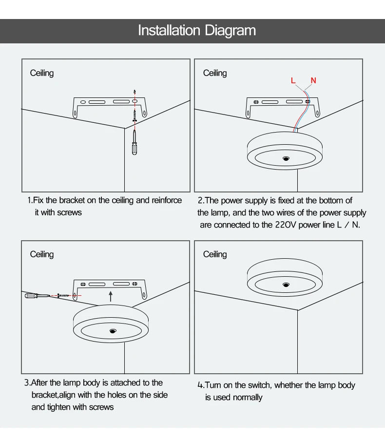 Ceiling Lamp With PIR Motion Sensor 110V 220V 6W -18W Led Lights For Room lampara techo lustre Kitchen Corridor Bedroom Lighting