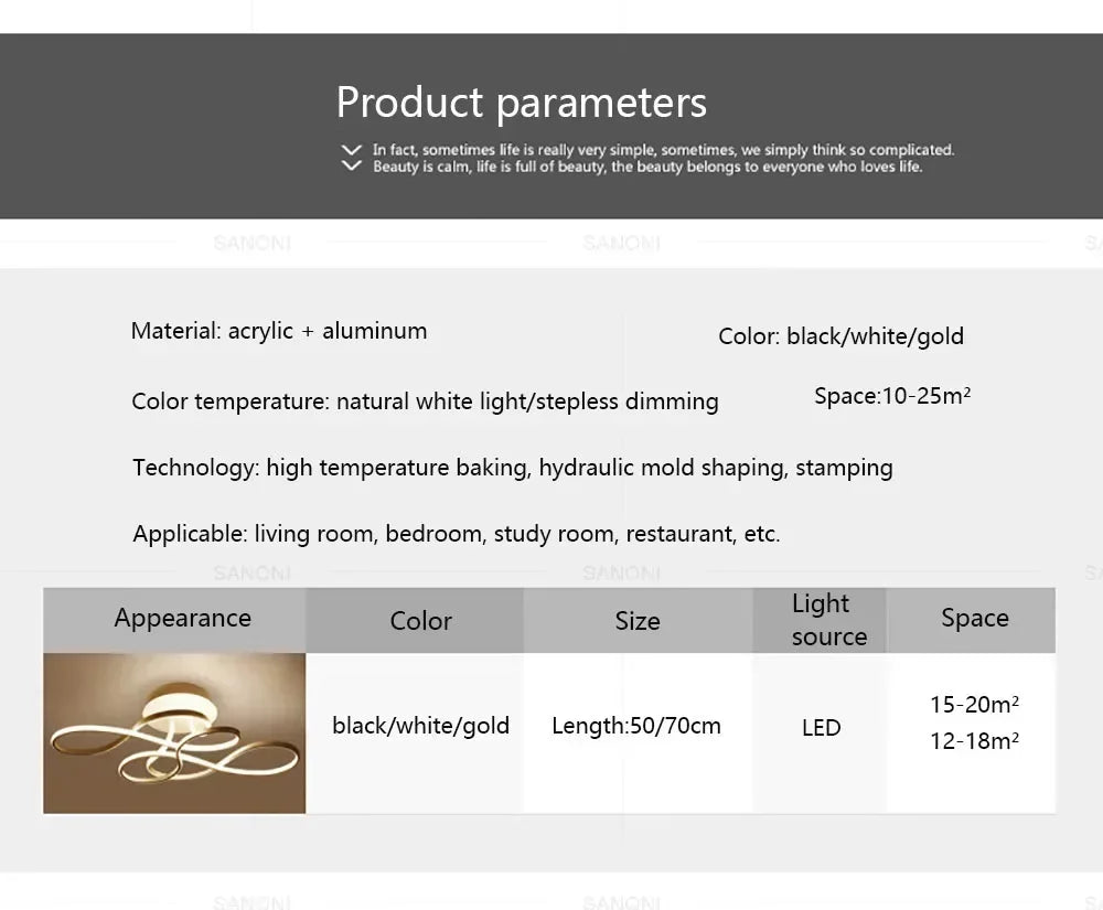 Modern Ceiling Lamp LED Chandelier for Living Dining Room Bedroom Aisle Balcony Home Decoration Indoor Lighting Fixture Luster