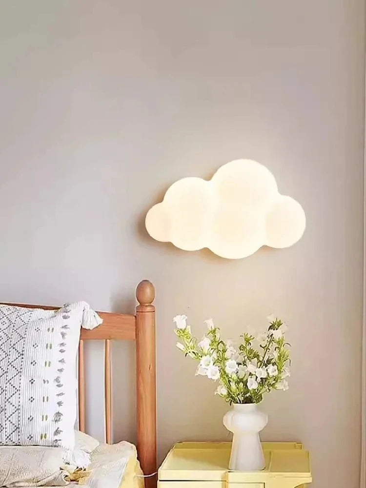 Cloud Ceiling Lamp LED Children's Room Bedside Lamp Minimalist Modern Boy Girl Bedroom Nursery Youth Room Decor Ceiling Light
