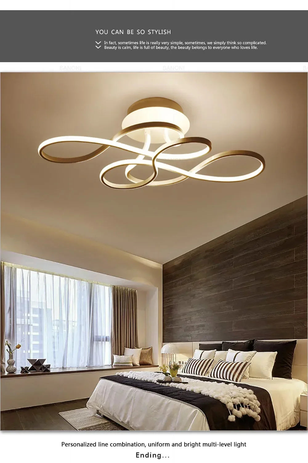 Modern Ceiling Lamp LED Chandelier for Living Dining Room Bedroom Aisle Balcony Home Decoration Indoor Lighting Fixture Luster